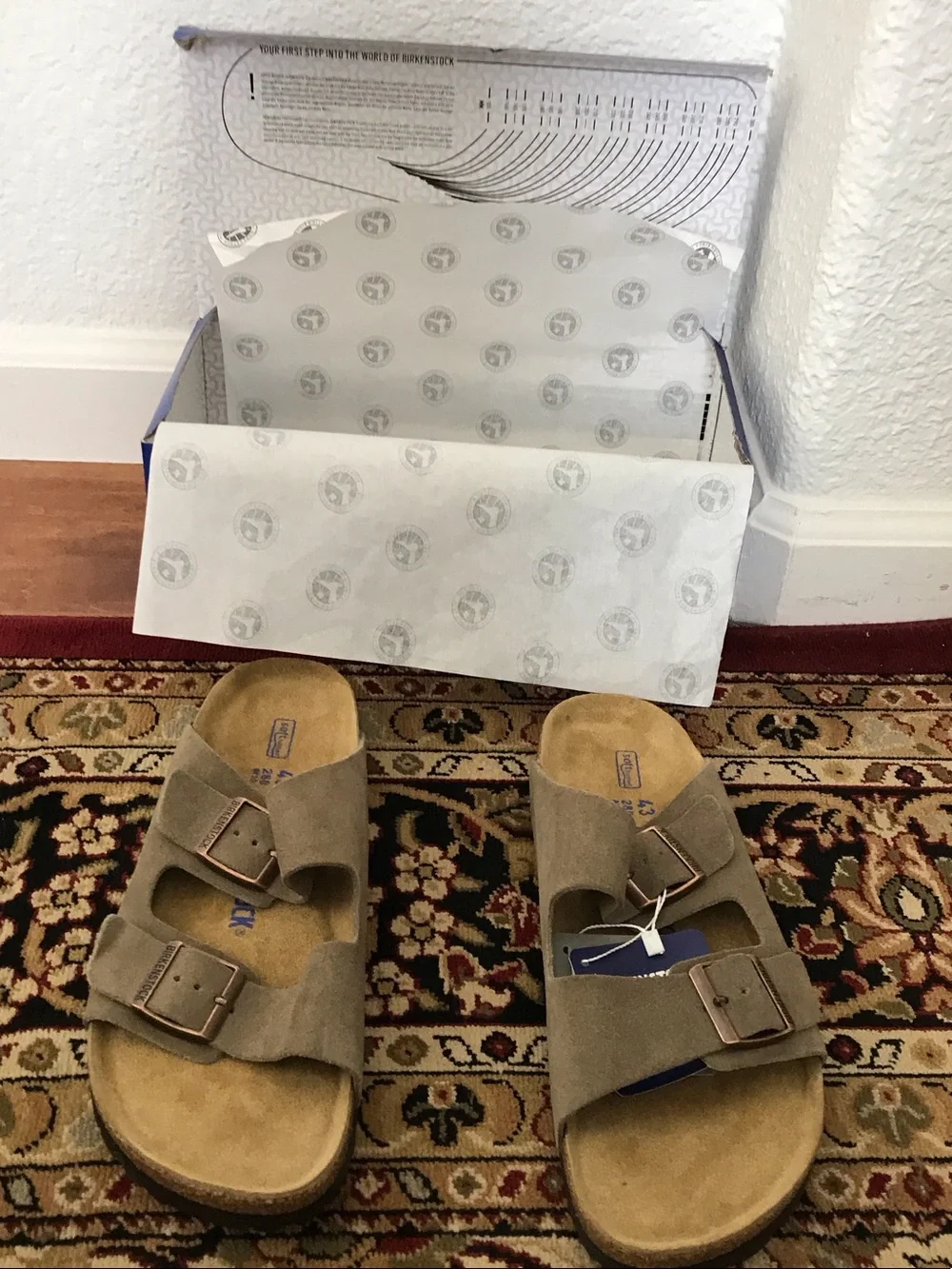 Birkenstock Blue Shoe Box with White Label